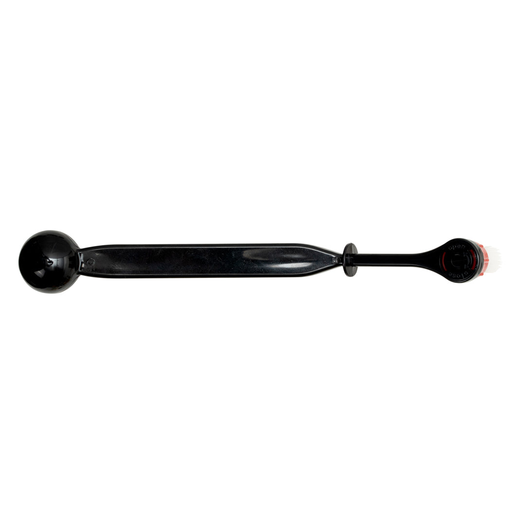 Restpresso Black Plastic Cleaning Brush and Spoon - for Espresso Machines - 8 3/4" x 1 1/4" x 1 1/4" - 1 count box